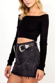  Ribbed Cropped Sweater