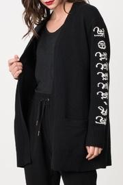  Cross Intarsia Cardigan