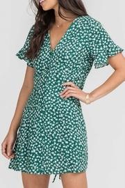  Green Floral Mini-dress
