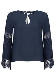  Sleeve Top Blue