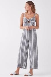  Neutral Striped Jumpsuit