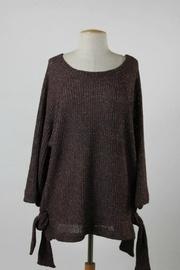 Burgandy Side-tie Sweater