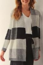  Pleasant Plaid Cardigan