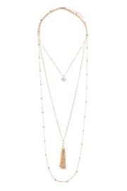  Pendant-tassel Layer-necklace