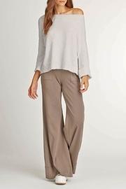  Off-shoulder Boucle Sweater