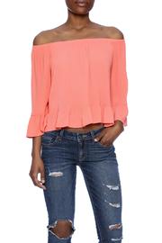  Coral Off Shoulder Top