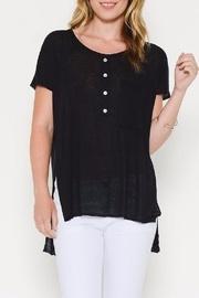  Black Casual Tee