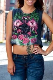  Flamingo Crop Top