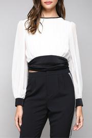  Tie Back Waist Blouse