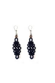  Black Needlepoint Earrings