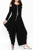  Cold Shoulder Harem Jumpsuit