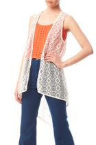  Pattered Lace Vest
