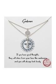  Sunbeam Paved Layered-necklace