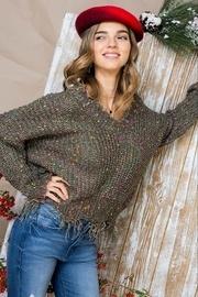  Multi-dot Distresses Sweater