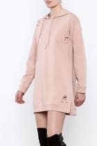  Distressed Sweatshirt Dress