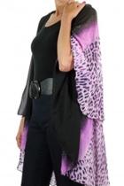  Chiffon Vest W/purple