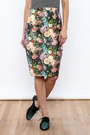  Painted Leather Skirt