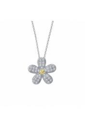  Flower-shaped Diamond Necklace