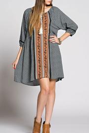  Olive Peasant Dress