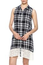  Plaid Button Down Dress