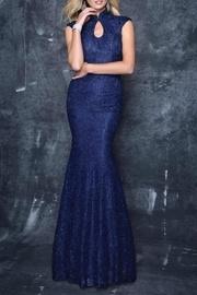  Keyhole Lace Gown
