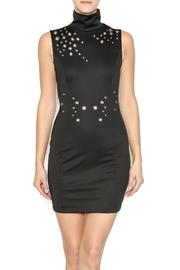  Sleeveless Turtleneck Mini Dress
