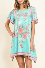  Scarf-print Tee Dress