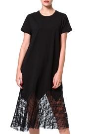  Lace-knit T-dress