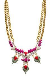  Magenta Crystal Necklace