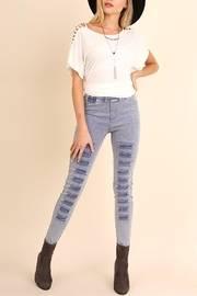  High-waisted Ripped Jeggings