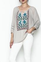  Paisley Embroderied Top
