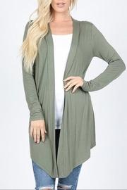  Olive Drapey Cardigan