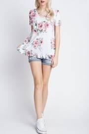  White Floral Tee