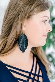  Leather Navy Earrings