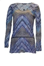  Bue Multicolored Top