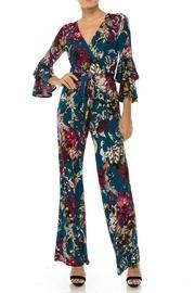  Venechia Print Wrap Jumpsuit