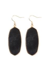  Natural Stone Hook-earrings