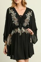  Embroidered Waisted Top