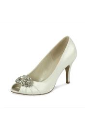  Tender Ivory Satin Shoes