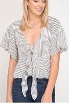  Flared Striped Top