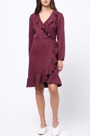  Ruffle Detailed Wrap Dress