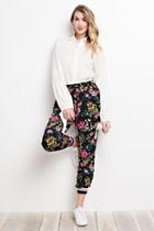  Crepe Floral Pants