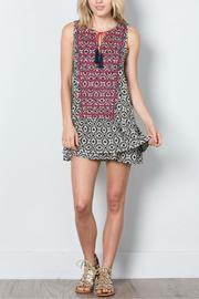  Sleeveless Print Tunic
