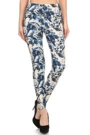  Blue Floral Leggings