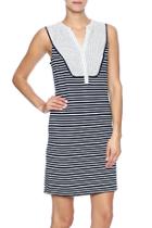  Sleeveless Striped Dress