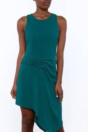 Pin Tucked Asymmetrical Dress