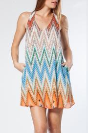  Orange Printed Dress