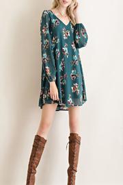  Floral Trapez Dress