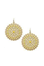  Yellow Circle Earrings