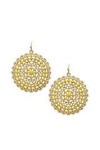  Yellow Circle Earrings